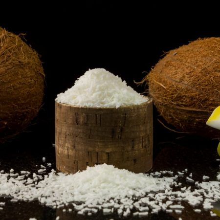 Premium Organic torkade kokos